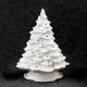 Ceramic Bisque Christmas Tree - 11 inch with base, lights and star